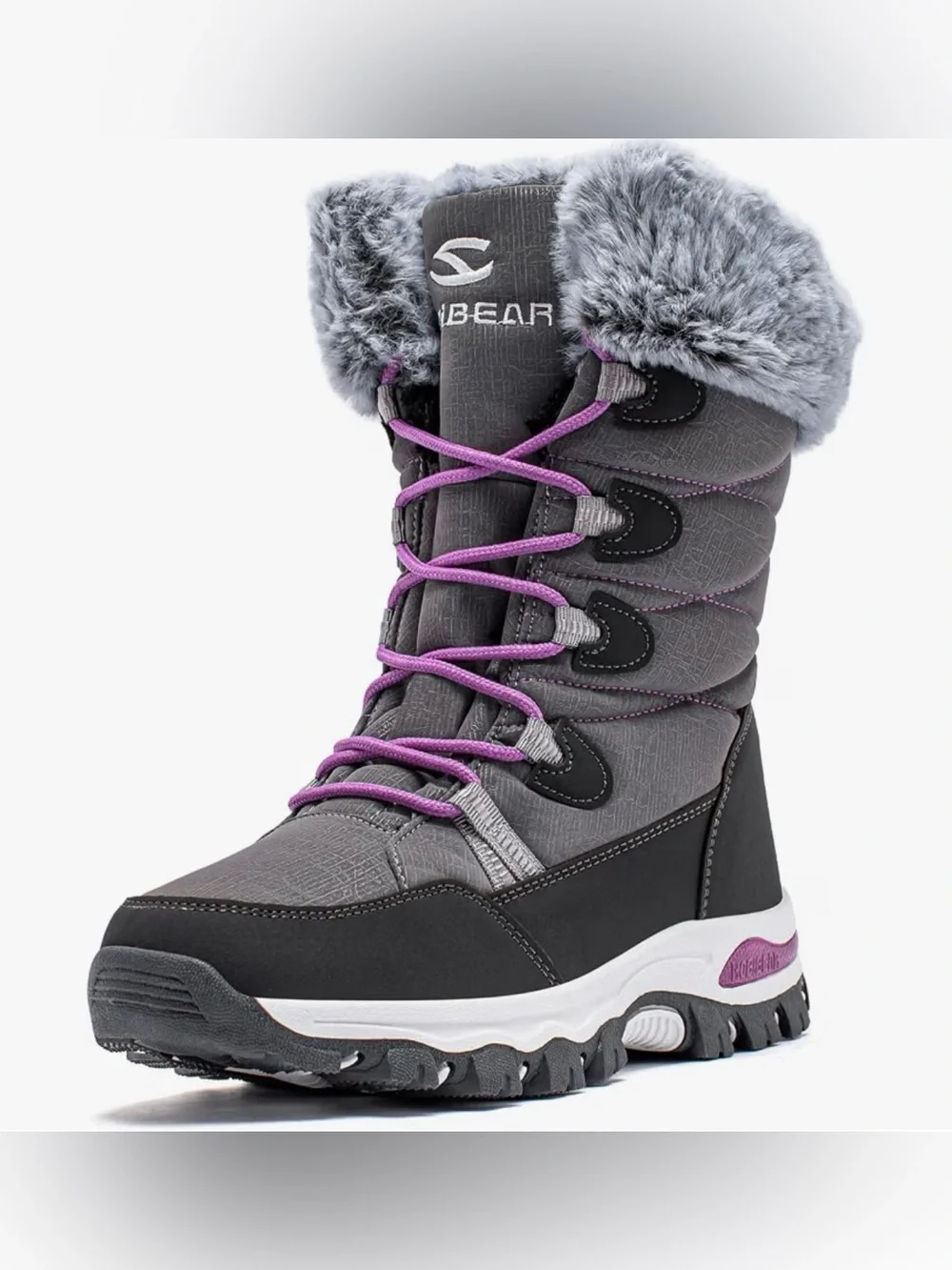 Kids' Winter Waterproof Snow Boots, Little Girl Size 1.5